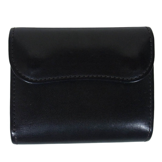 WILDSWANS ワイルドスワンズ ENO イーノ サドルプルアップ レザー 三つ折り コンパクト ウォレット 財布 ブラック系【中古】