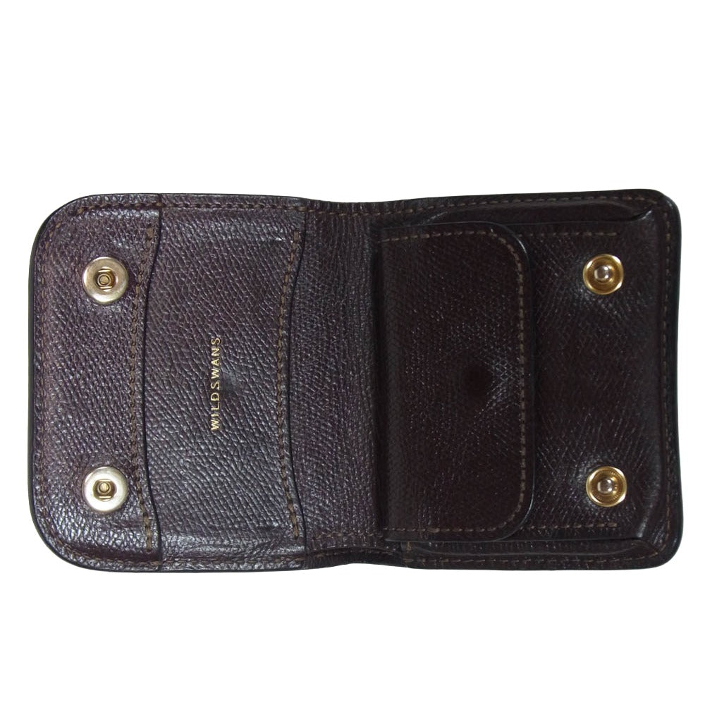 WILDSWANS ワイルドスワンズ CASA カーサ レザー コンパクトウォレット ブラウン系【中古】