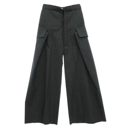 Sacai サカイ 25SS 25-08107 Cargo Suiting Pants カーゴ ス―チング スーツ ベルテッド パンツ グレー系 2【中古】