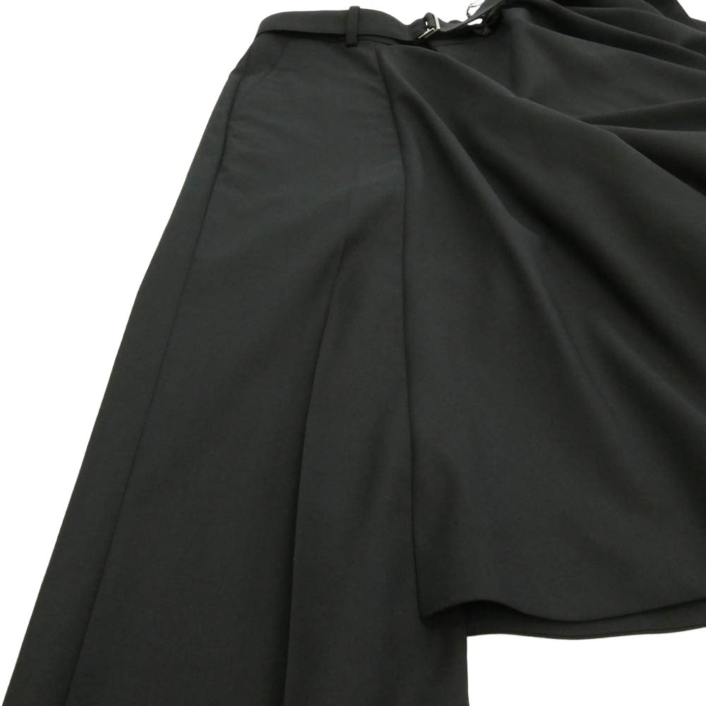 Sacai サカイ 26AW 26-08692 Suiting Pants スカートドッキング レイヤード ス―チング パンツ スラックスパンツ ブラック系 2【極上美品】【中古】