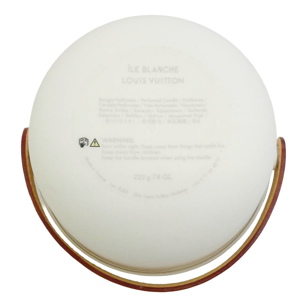 LOUIS VUITTON ルイ・ヴィトン パフュームド キャンドル アロマキャンドル ホワイト 陶器 ホワイト系 220g【極上美品】【中古】