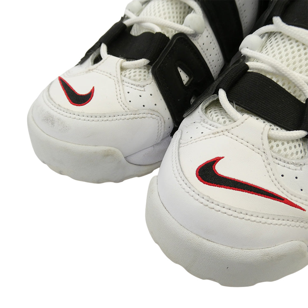 NIKE ナイキ 414962-105 AIR MORE UPTEMPO WHITE BLACK UNIVERSITY RED (2020) エア モア アップテンポ ホワイトブラック ユニバーシティレッド ハイカットスニーカー ホワイト系 ブラック系 27cm【中古】