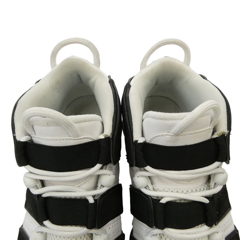 NIKE ナイキ 414962-105 AIR MORE UPTEMPO WHITE BLACK UNIVERSITY RED (2020) エア モア アップテンポ ホワイトブラック ユニバーシティレッド ハイカットスニーカー ホワイト系 ブラック系 27cm【中古】