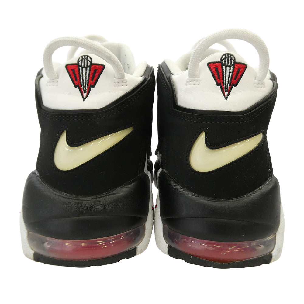 NIKE ナイキ 414962-105 AIR MORE UPTEMPO WHITE BLACK UNIVERSITY RED (2020) エア モア アップテンポ ホワイトブラック ユニバーシティレッド ハイカットスニーカー ホワイト系 ブラック系 27cm【中古】