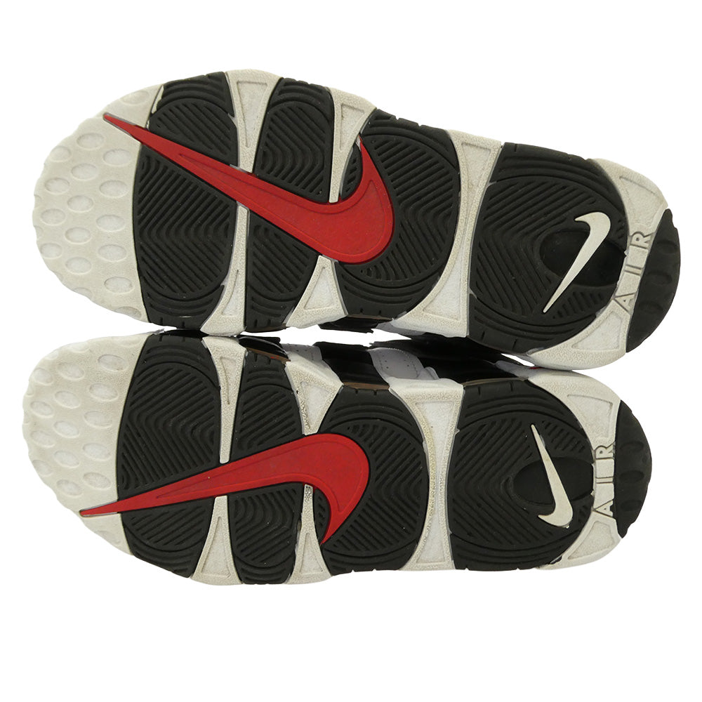 NIKE ナイキ 414962-105 AIR MORE UPTEMPO WHITE BLACK UNIVERSITY RED (2020) エア モア アップテンポ ホワイトブラック ユニバーシティレッド ハイカットスニーカー ホワイト系 ブラック系 27cm【中古】