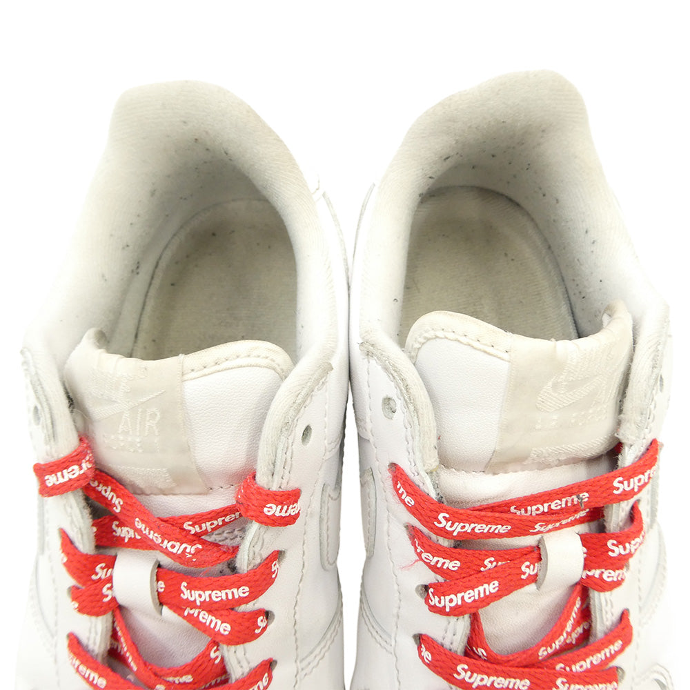 Supreme シュプリーム NIKE ナイキ CU9225-100 × Nike Air Force 1 Low White ナイキ エアフォース1 ロー ホワイト ローカットスニーカー ホワイト系 25cm【中古】