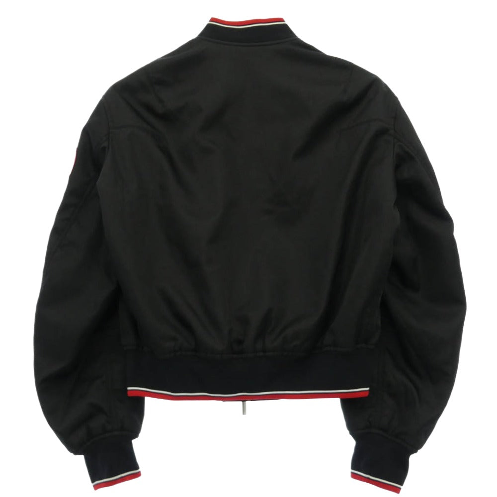 Dior ディオール 18SS 733C454M3962 Roses Patches Jacket ローズパッチ 中綿入り MA-1 ブルゾン ボンバージャケット スタジアム ジャケット スタジャン ブラック系 46【中古】
