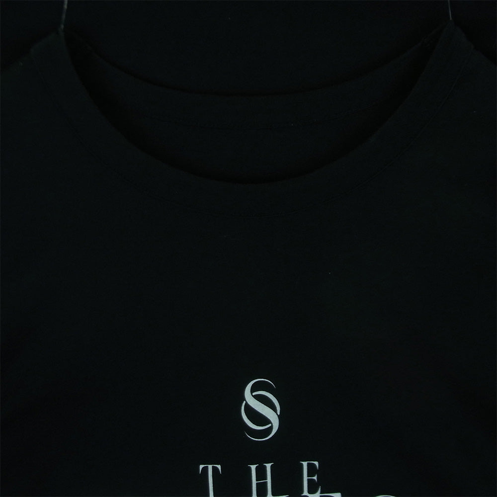 ザワンネス ロゴ プリント 半袖 Tシャツ コットン 日本製 ブラック系 M【中古】