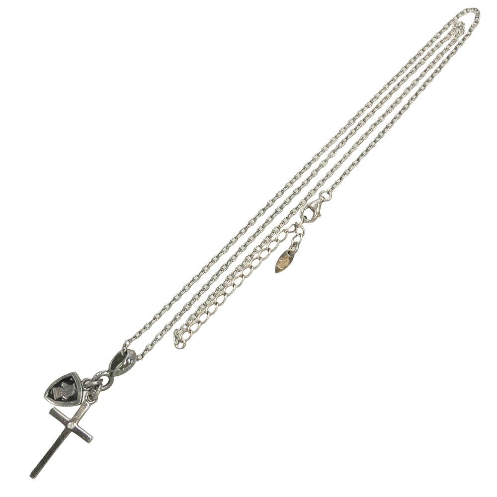 PUERTA DEL SOL プエルタデルソル チェスナイト クロス チャーム ペンダント ネックレス シルバー系【中古】