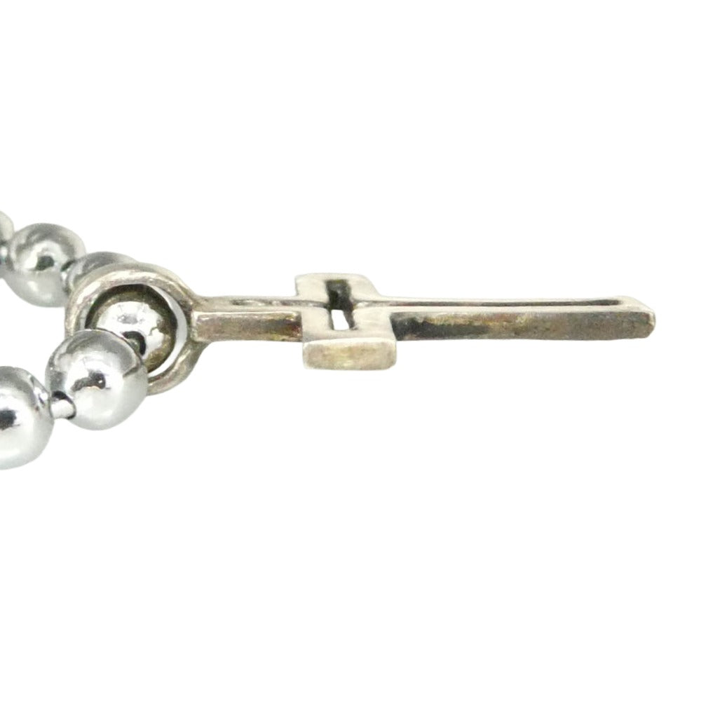 GODSIZE ゴッドサイズ TINY CROSS PENDANT タイニークロス ペンダント ボールチェーン ネックレス シルバー系【中古】