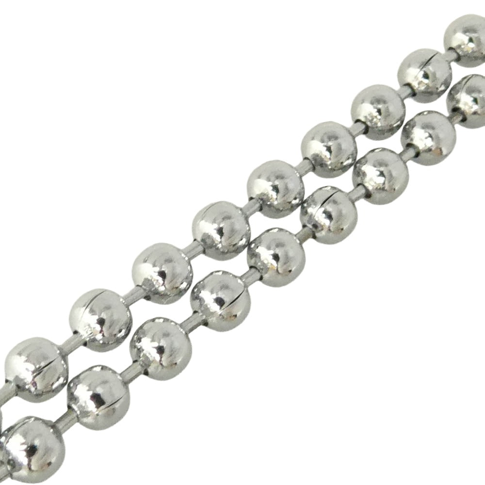 GODSIZE ゴッドサイズ TINY CROSS PENDANT タイニークロス ペンダント ボールチェーン ネックレス シルバー系【中古】