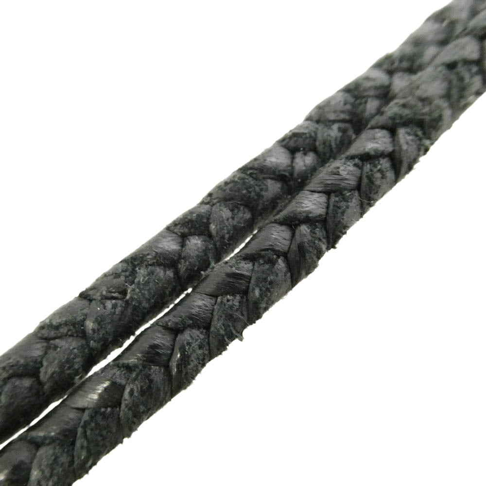 ジュンウエゾノ LEATHER CORD レザー コード ネックレス ブラック系【中古】