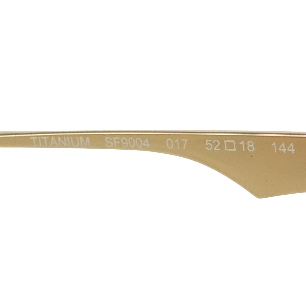 フォーナインズ Salvatore Ferragamo サルヴァトーレフェラガモ FERRAGAMO サルヴァトーレフェラガモ SF9004 ガンチーニヒンジ 度入り アイウェア サーモント 眼鏡 ブラック系 52□18 144【中古】