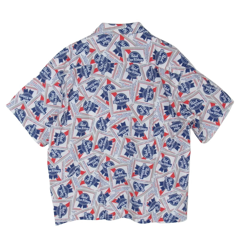 BEDWIN & THE HEARTBREAKERS ベドウィンアンドザハートブレイカーズ 25SS 25SB1748 Pabst Ex. S/S OPEN COLLAR SHIRT COLIN 総柄 レーヨン オープンカラー 半袖 アロハシャツ MIX 2【新古品】【未使用】【中古】