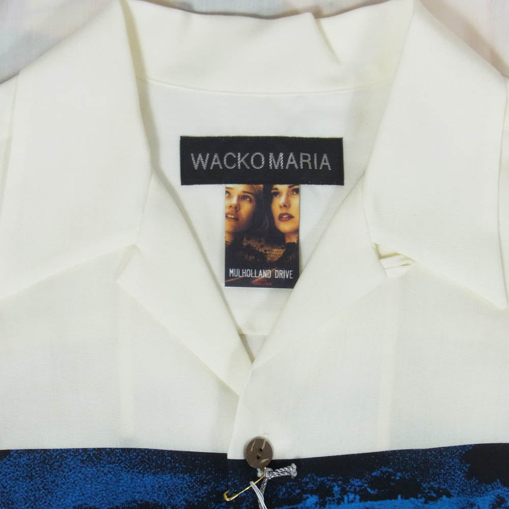 WACKO MARIA ワコマリア 26SS MD-WM-HI03 MULHOLLAND DRIVE S/S HAWAIIAN SHIRT TYPE-3 マルホランド・ドライブ ハワイアン アロハ 開襟 半袖シャツ ホワイト系 M【新古品】【未使用】【中古】
