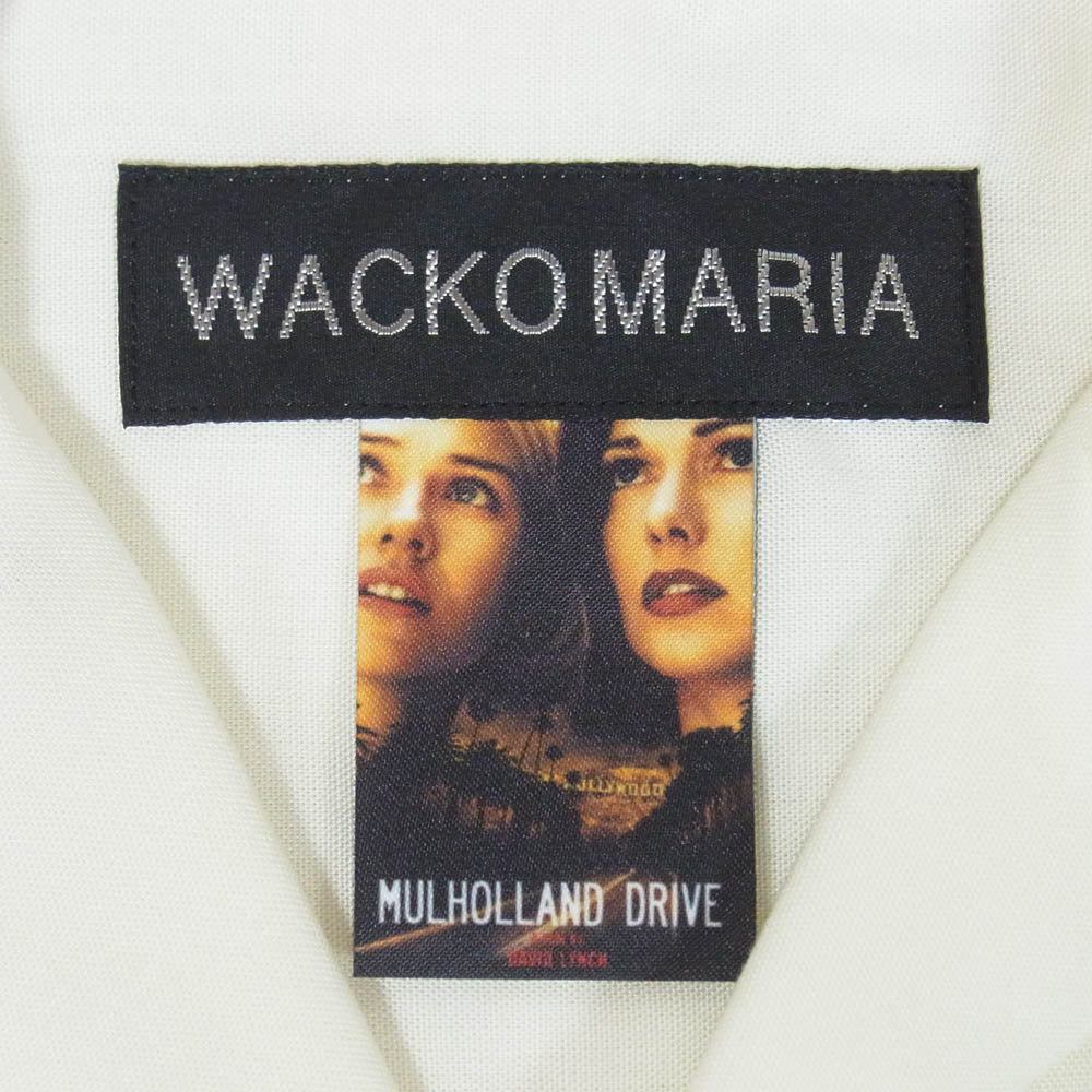 WACKO MARIA ワコマリア 26SS MD-WM-HI03 MULHOLLAND DRIVE S/S HAWAIIAN SHIRT TYPE-3 マルホランド・ドライブ ハワイアン アロハ 開襟 半袖シャツ ホワイト系 M【新古品】【未使用】【中古】