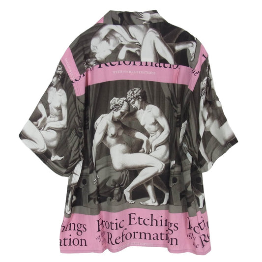 WACKO MARIA ワコマリア 26SS TPS-WM-HI04 T.P.S. S/S HAWAIIAN SHIRT TYPE-4 ハワイアン アロハ 開襟 オープンカラー 半袖 シャツ ピンク系 M【新古品】【未使用】【中古】