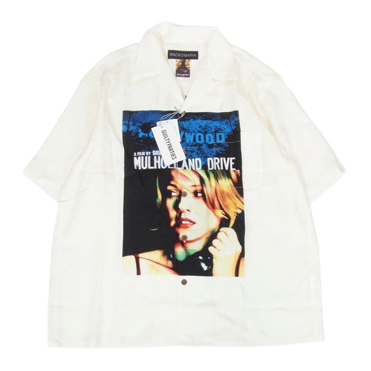 WACKO MARIA ワコマリア 26SS MD-WM-HI03 MULHOLLAND DRIVE S/S HAWAIIAN SHIRT TYPE-3 マルホランド・ドライブ ハワイアン アロハ 開襟 オープンカラー 半袖シャツ ホワイト系 L【新古品】【未使用】【中古】