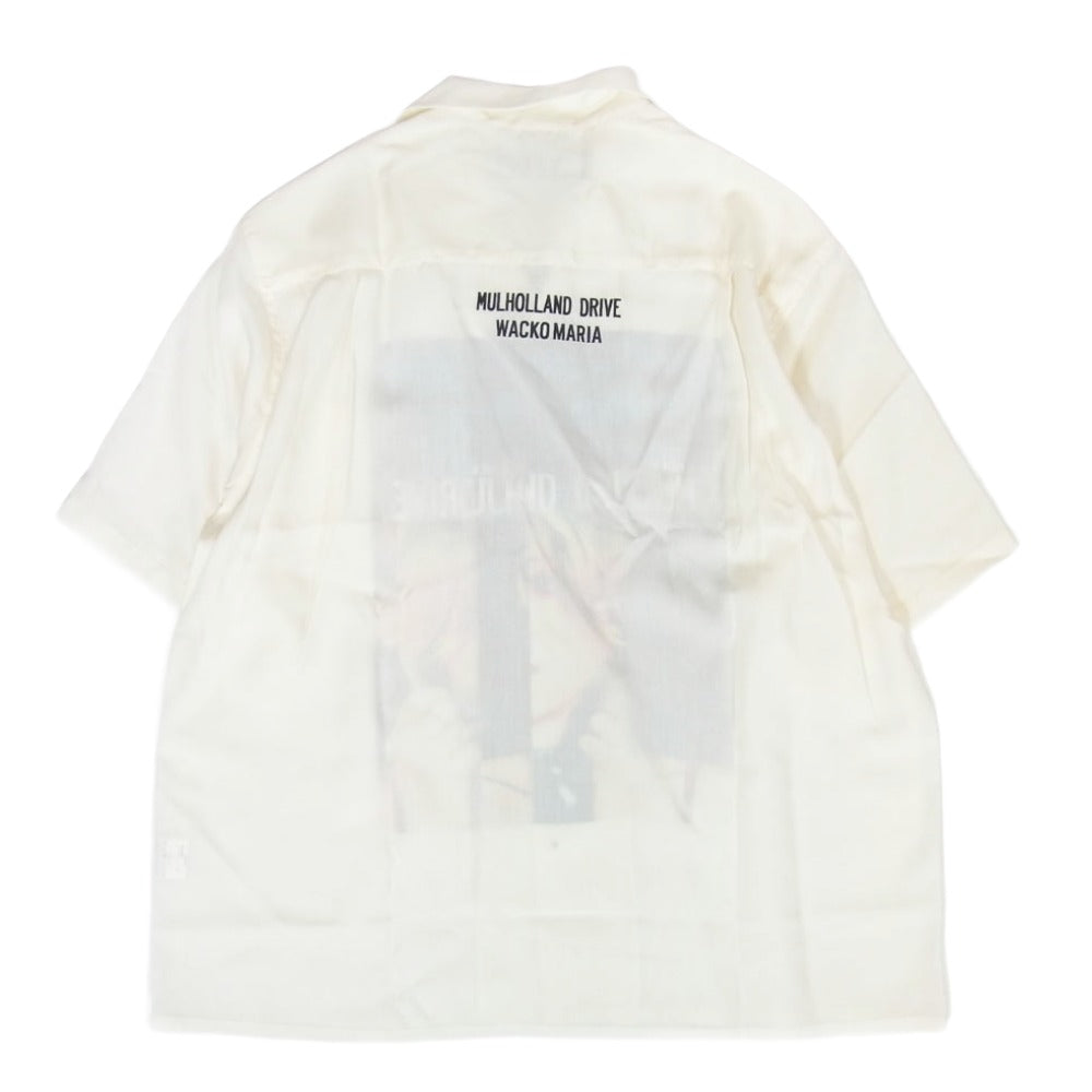 WACKO MARIA ワコマリア 26SS MD-WM-HI03 MULHOLLAND DRIVE S/S HAWAIIAN SHIRT TYPE-3 マルホランド・ドライブ ハワイアン アロハ 開襟 オープンカラー 半袖シャツ ホワイト系 L【新古品】【未使用】【中古】