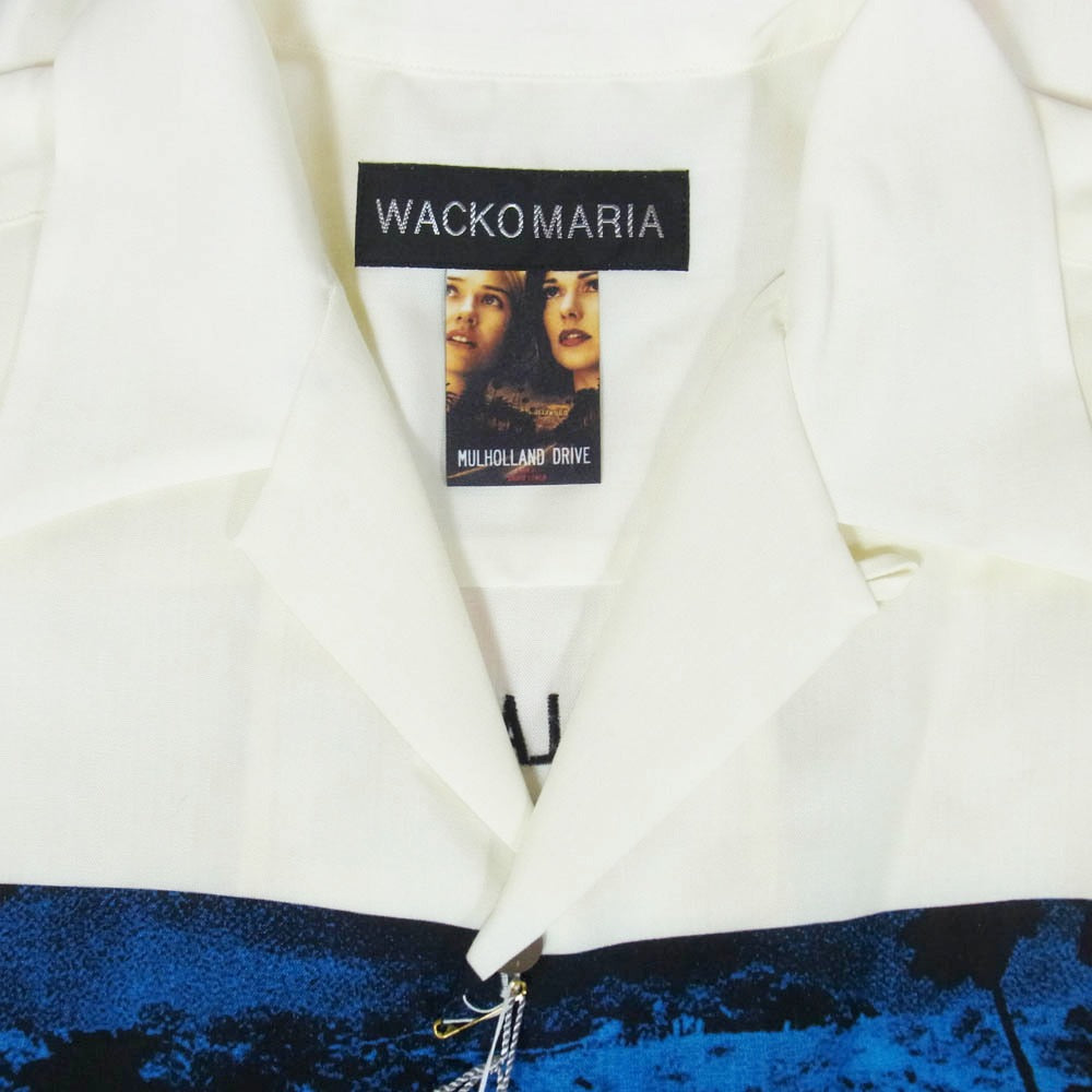 WACKO MARIA ワコマリア 26SS MD-WM-HI03 MULHOLLAND DRIVE S/S HAWAIIAN SHIRT TYPE-3 マルホランド・ドライブ ハワイアン アロハ 開襟 オープンカラー 半袖シャツ ホワイト系 L【新古品】【未使用】【中古】