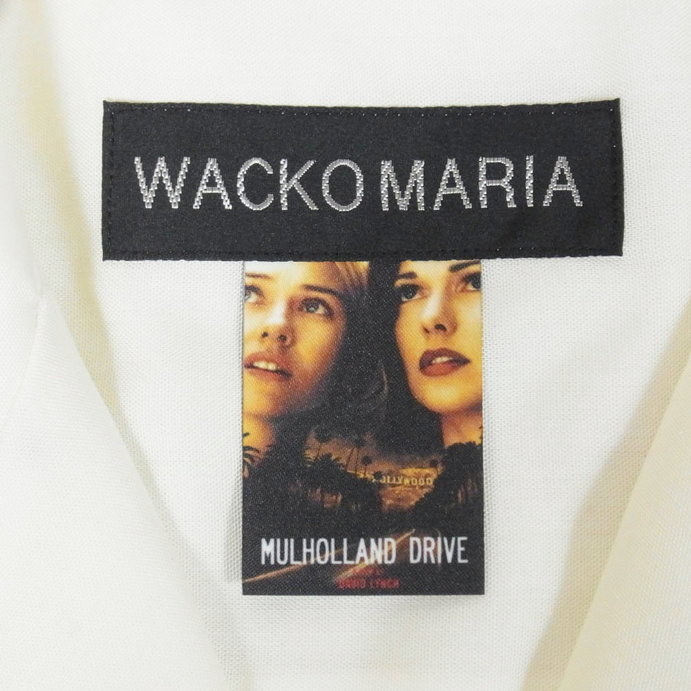 WACKO MARIA ワコマリア 26SS MD-WM-HI03 MULHOLLAND DRIVE S/S HAWAIIAN SHIRT TYPE-3 マルホランド・ドライブ ハワイアン アロハ 開襟 オープンカラー 半袖シャツ ホワイト系 L【新古品】【未使用】【中古】