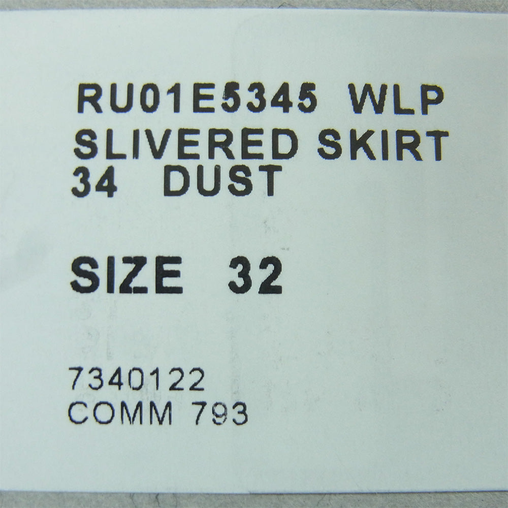 Rick Owens リックオウエンス 25SS RU01E5345-WLP SLIVERED SKIRT スライバー スカート グレー系 34 DUST 32【極上美品】【中古】