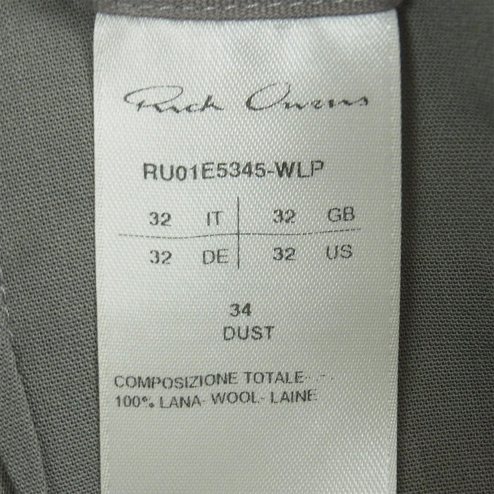 Rick Owens リックオウエンス 25SS RU01E5345-WLP SLIVERED SKIRT スライバー スカート グレー系 34 DUST 32【極上美品】【中古】