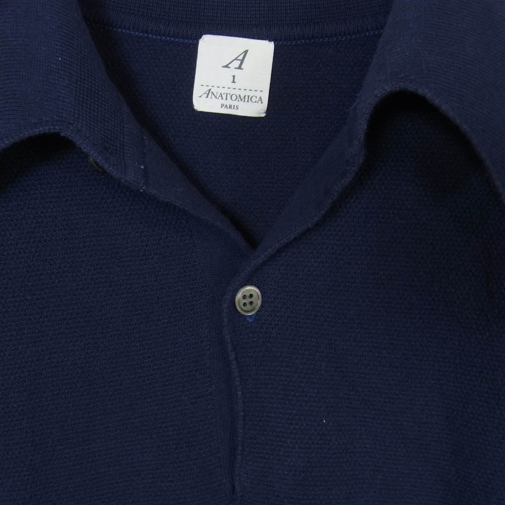 ANATOMICA アナトミカ 530-561-14 ポロシャツ 半袖 ネイビー系 1【中古】