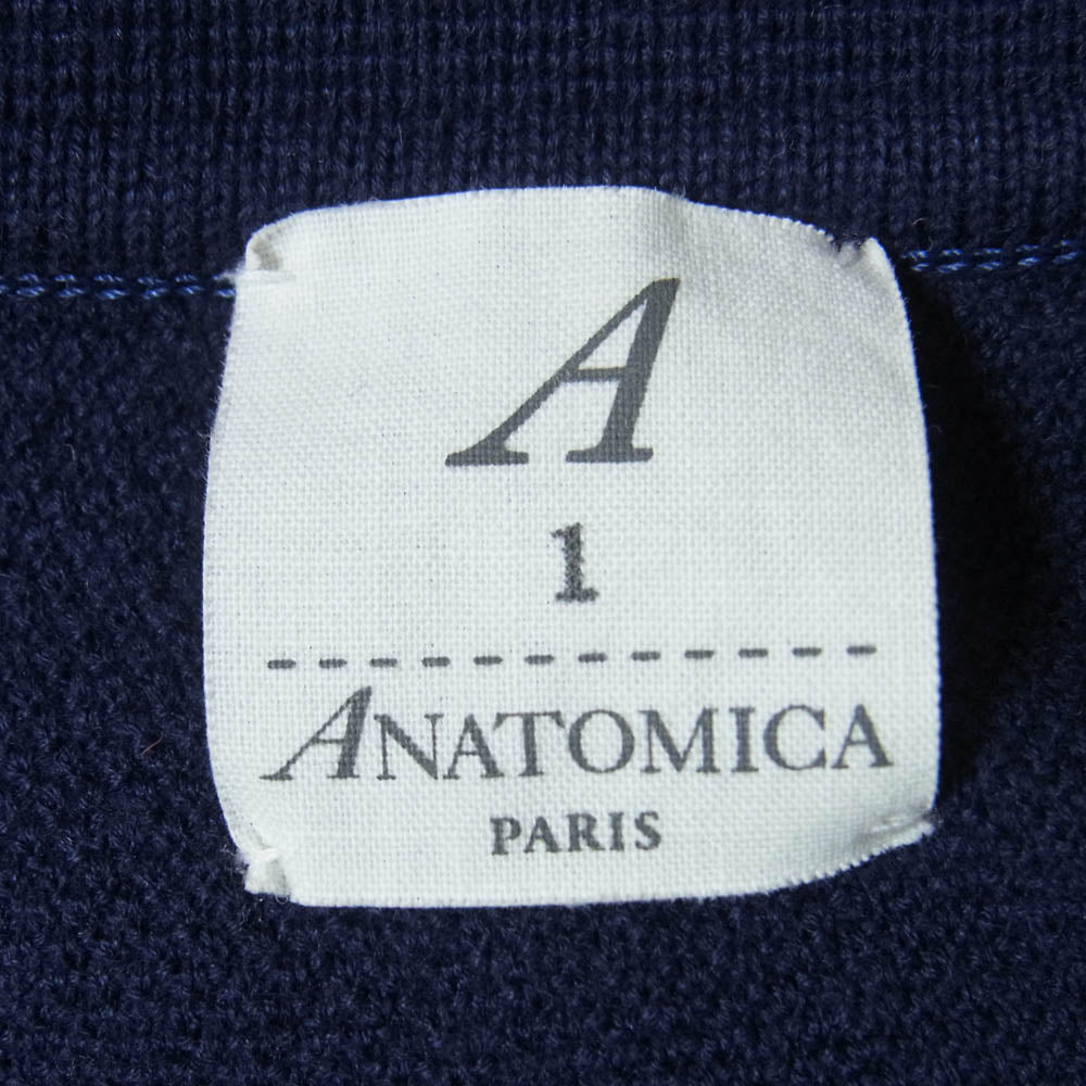 ANATOMICA アナトミカ 530-561-14 ポロシャツ 半袖 ネイビー系 1【中古】