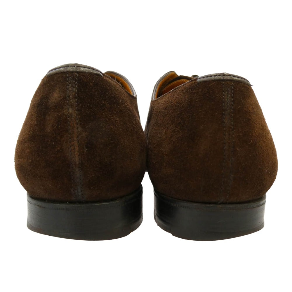 EDWARD GREEN エドワードグリーン M.BARDELLI別注 808 スエード CHELSEA チェルシー ストレートチップ シューズ ダークブラウン系 8【中古】