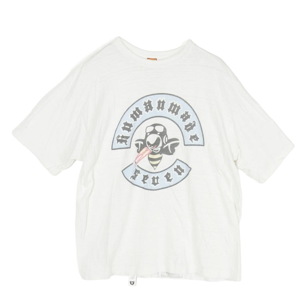 HUMAN MADE ヒューマンメイド × STUDIO SEVEN スタジオセブン Bee Logo T-Shirt ビー 蜂 ロゴ Tシャツ 半袖 カットソー ホワイト系 XL【中古】