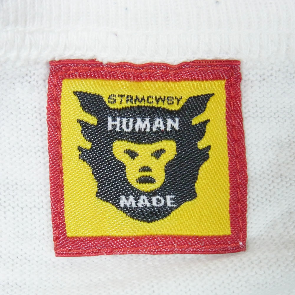 HUMAN MADE ヒューマンメイド × STUDIO SEVEN スタジオセブン Bee Logo T-Shirt ビー 蜂 ロゴ Tシャツ 半袖 カットソー ホワイト系 XL【中古】