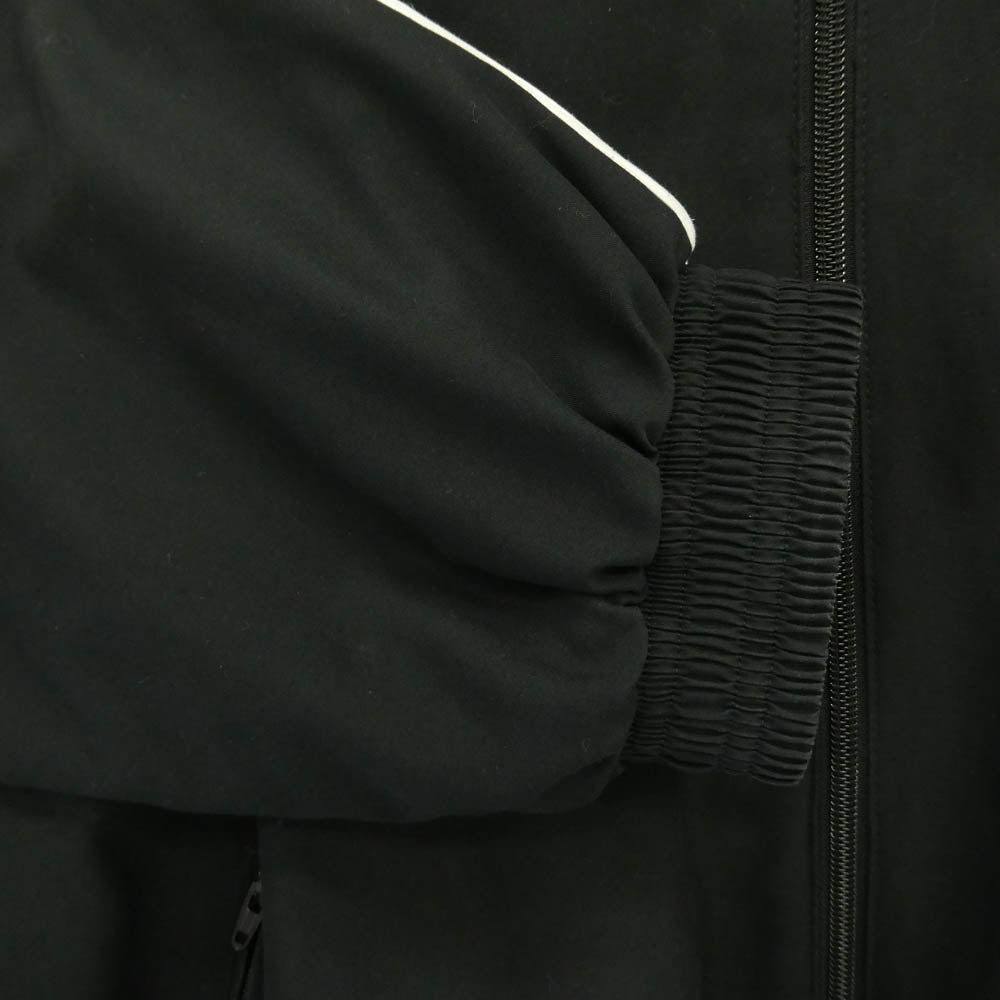 adidas アディダス DP0875 × GOSHA RUBCHINSKIY ゴーシャラブチンスキー WOVEN JACKET ロゴプリント ウーブン フーデッド トラック ジャケット ブルゾン ブラック系 O【中古】