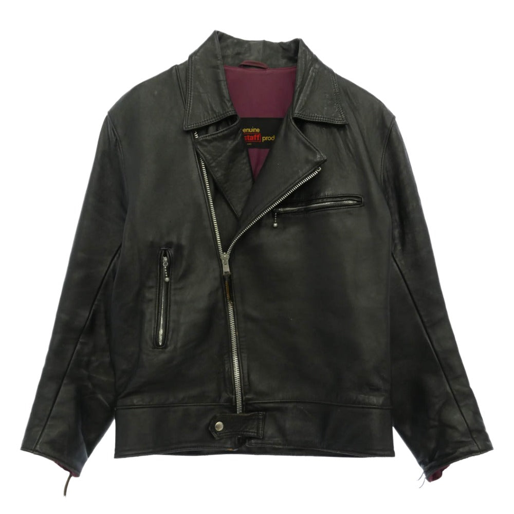 BELSTAFF ベルスタッフ ダブル レザー ライダース ジャケット ブラック系【中古】