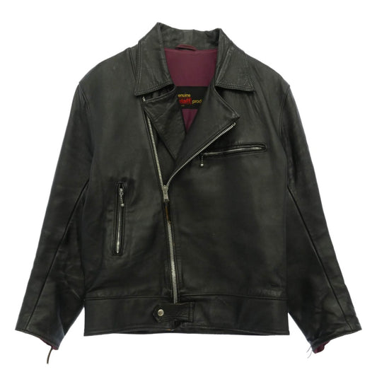BELSTAFF ベルスタッフ ダブル レザー ライダース ジャケット ブラック系【中古】