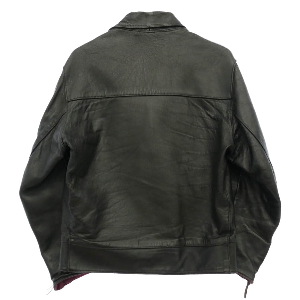 BELSTAFF ベルスタッフ ダブル レザー ライダース ジャケット ブラック系【中古】