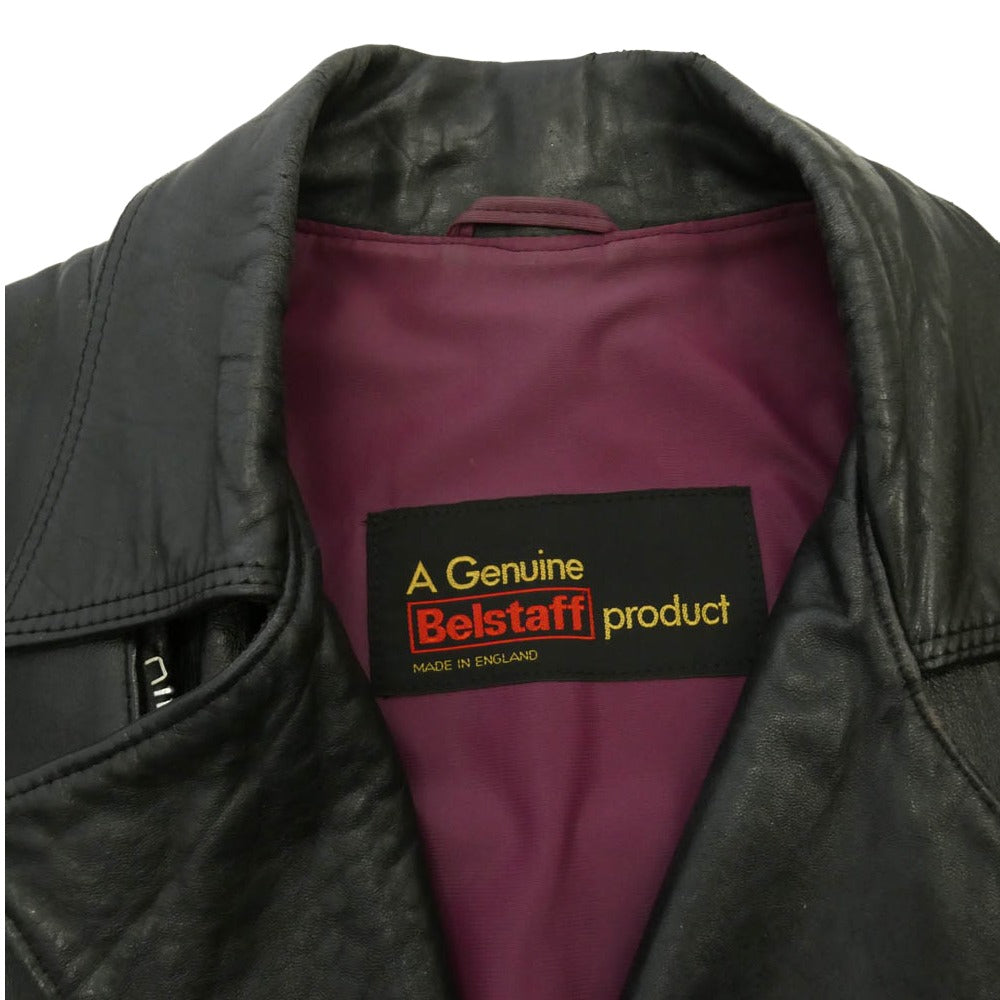 BELSTAFF ベルスタッフ ダブル レザー ライダース ジャケット ブラック系【中古】