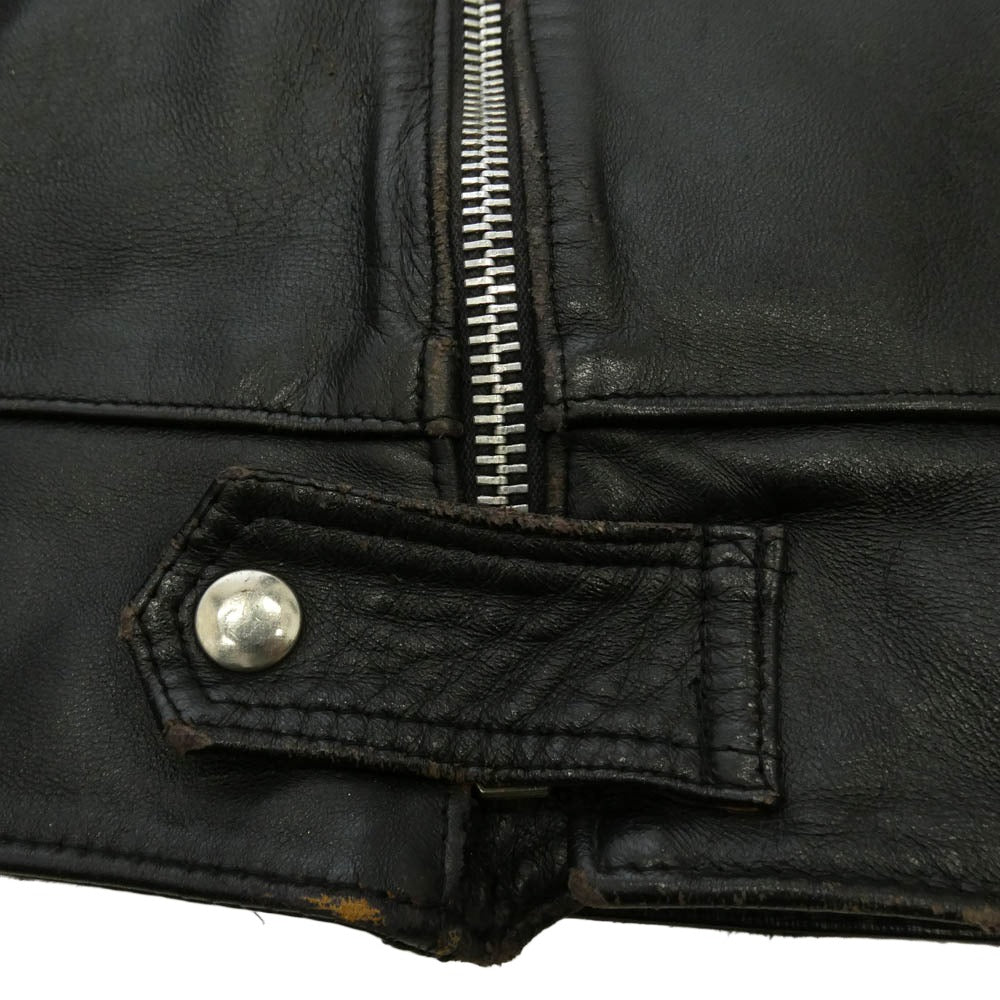 BELSTAFF ベルスタッフ ダブル レザー ライダース ジャケット ブラック系【中古】