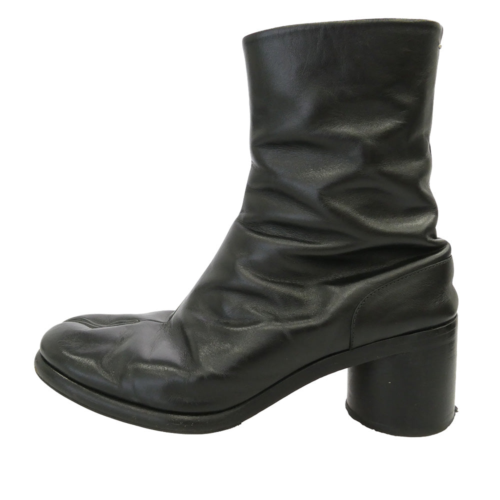 MAISON MARGIELA メゾンマルジェラ S57WU0132 Tabi 足袋 タビ レザー ヒール ブーツ ブラック系 41【中古】