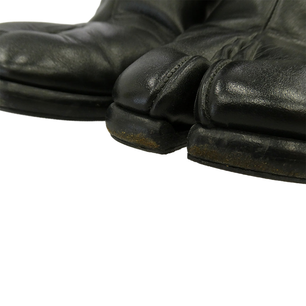MAISON MARGIELA メゾンマルジェラ S57WU0132 Tabi 足袋 タビ レザー ヒール ブーツ ブラック系 41【中古】