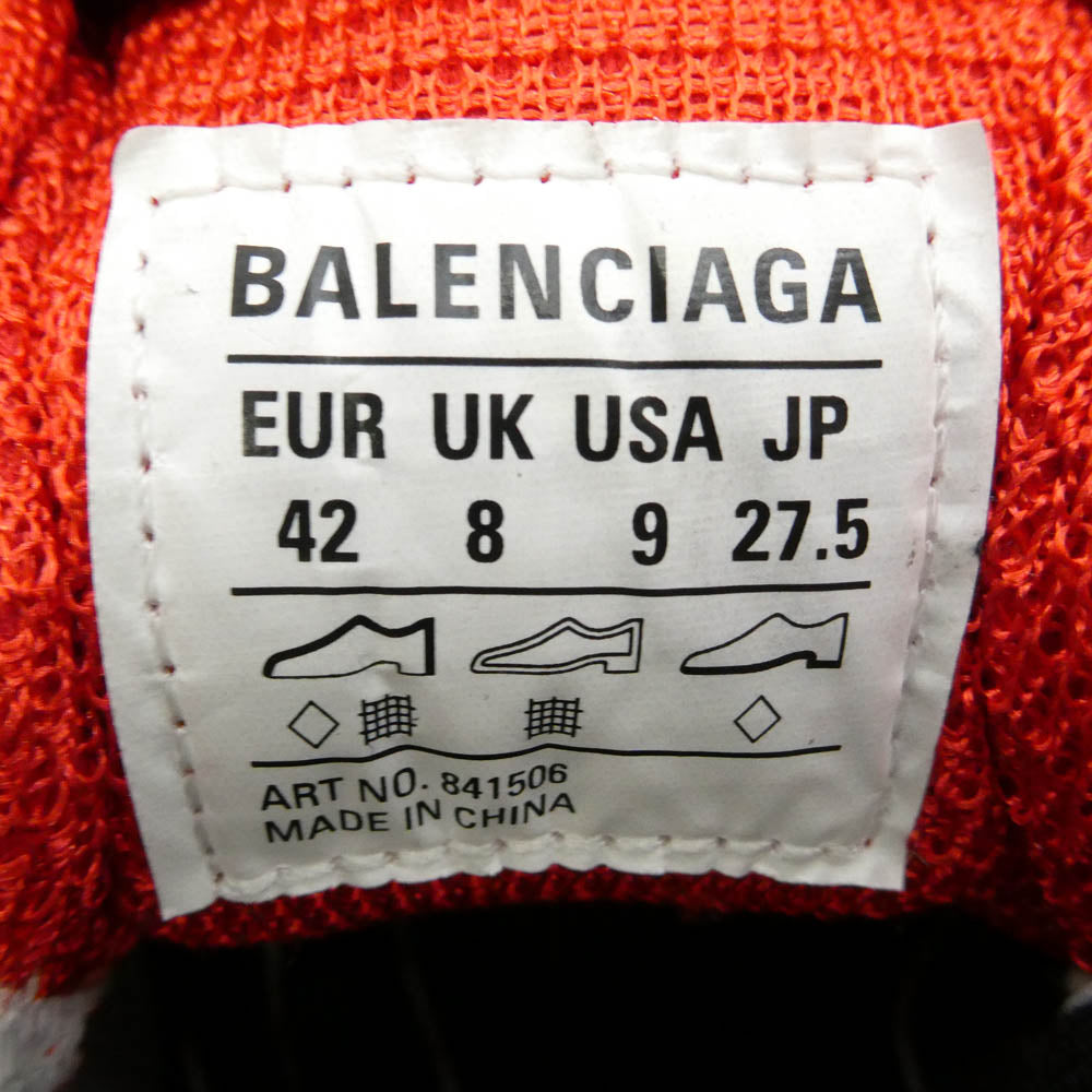 BALENCIAGA バレンシアガ 26SS 841506 Soleless Sneakers ローカット スニーカー レッド系 27.5cm【中古】