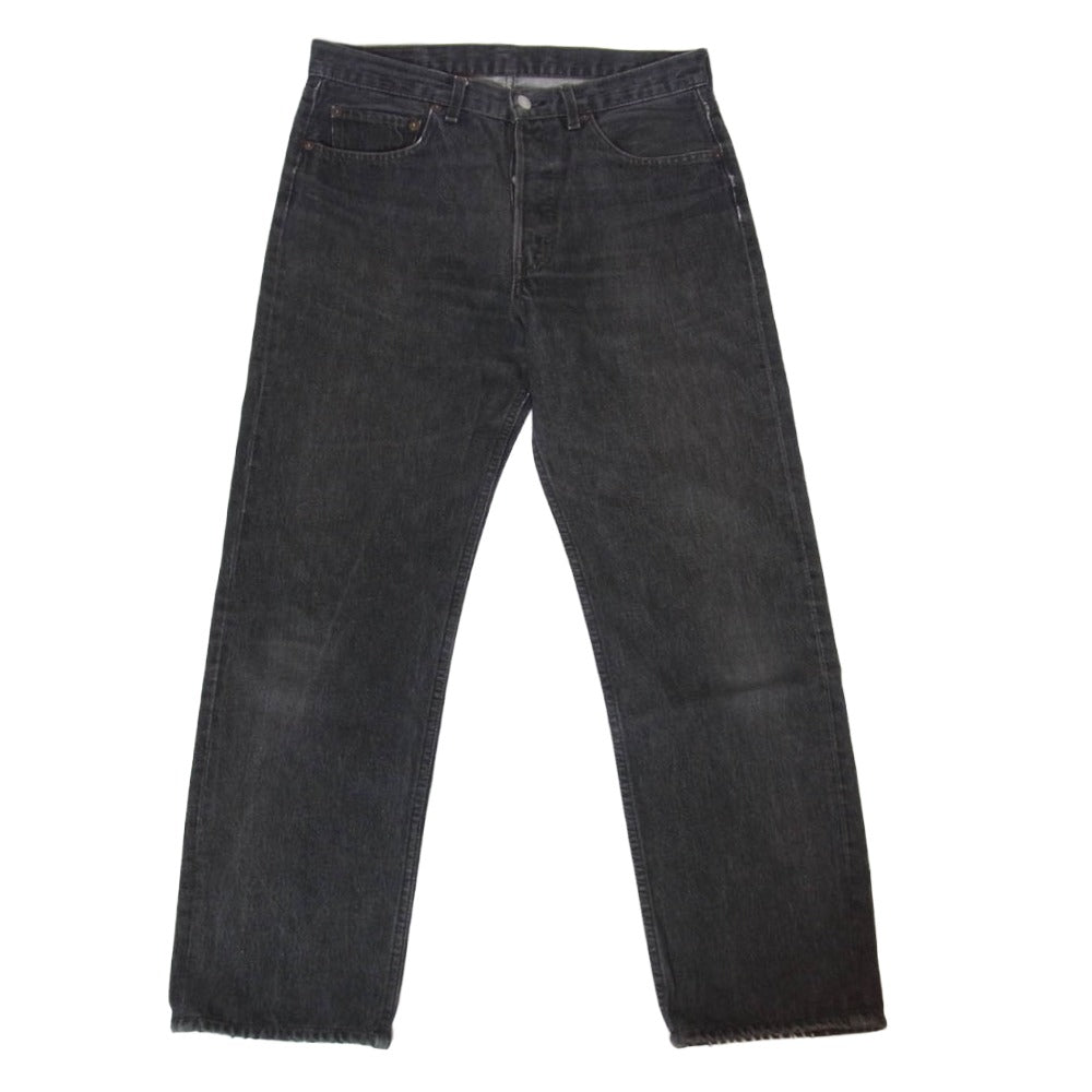 Levi's リーバイス ユーロリーバイス 501 ブラックデニム パンツ ジーンズ ブラック系 33【中古】