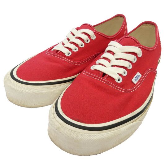 VANS バンズ VN0A38ENMR9 AUTHENTIC 44 DX オーセンティック デラックス アナハイムファクトリー スニーカー レッド系 ホワイト系 28cm【中古】