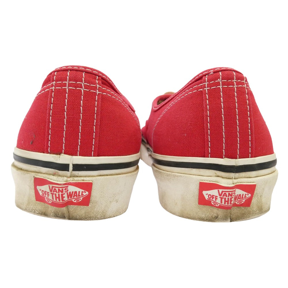 VANS バンズ VN0A38ENMR9 AUTHENTIC 44 DX オーセンティック デラックス アナハイムファクトリー スニーカー レッド系 ホワイト系 28cm【中古】