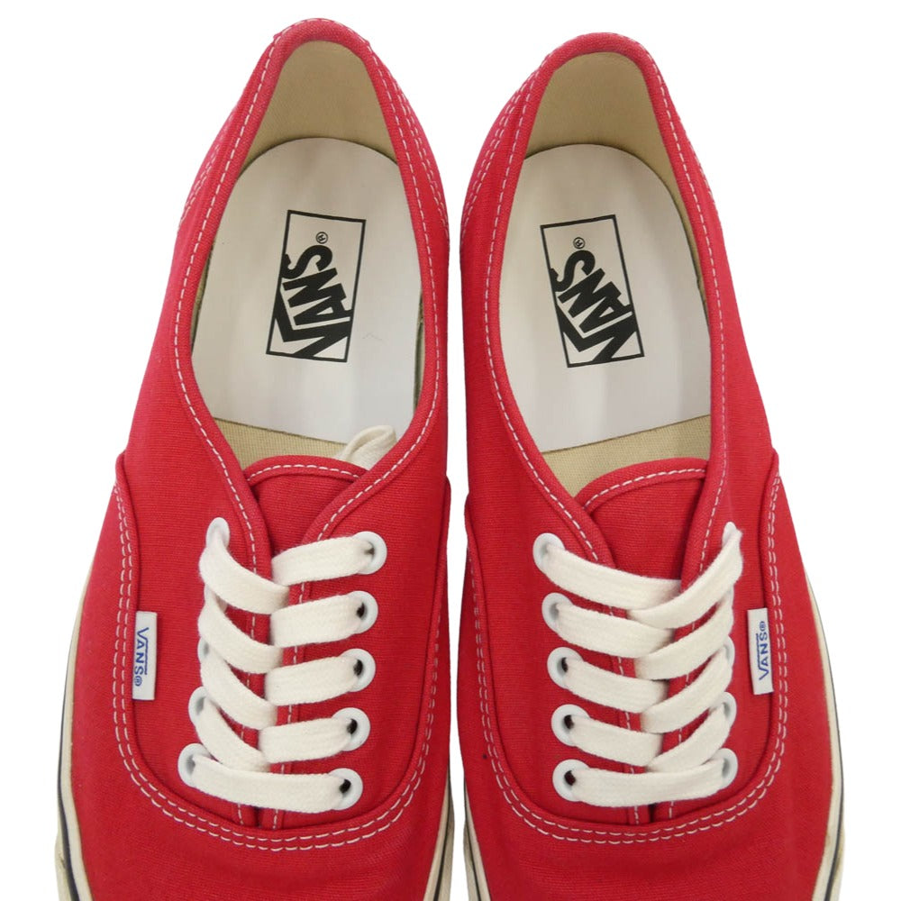 VANS バンズ VN0A38ENMR9 AUTHENTIC 44 DX オーセンティック デラックス アナハイムファクトリー スニーカー レッド系 ホワイト系 28cm【中古】