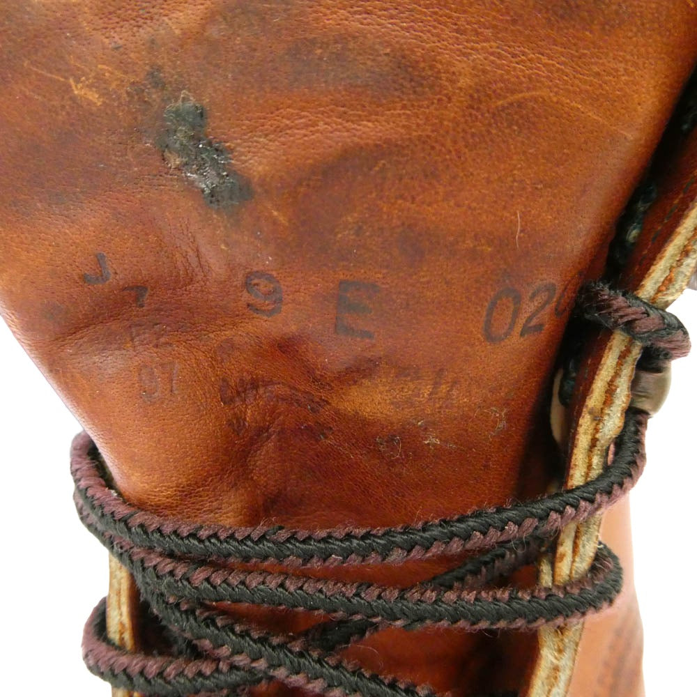 RED WING レッドウィング 204 刺繍羽タグ スーパーソール モックトゥ ワークブーツ ブラウン系 US9E【中古】