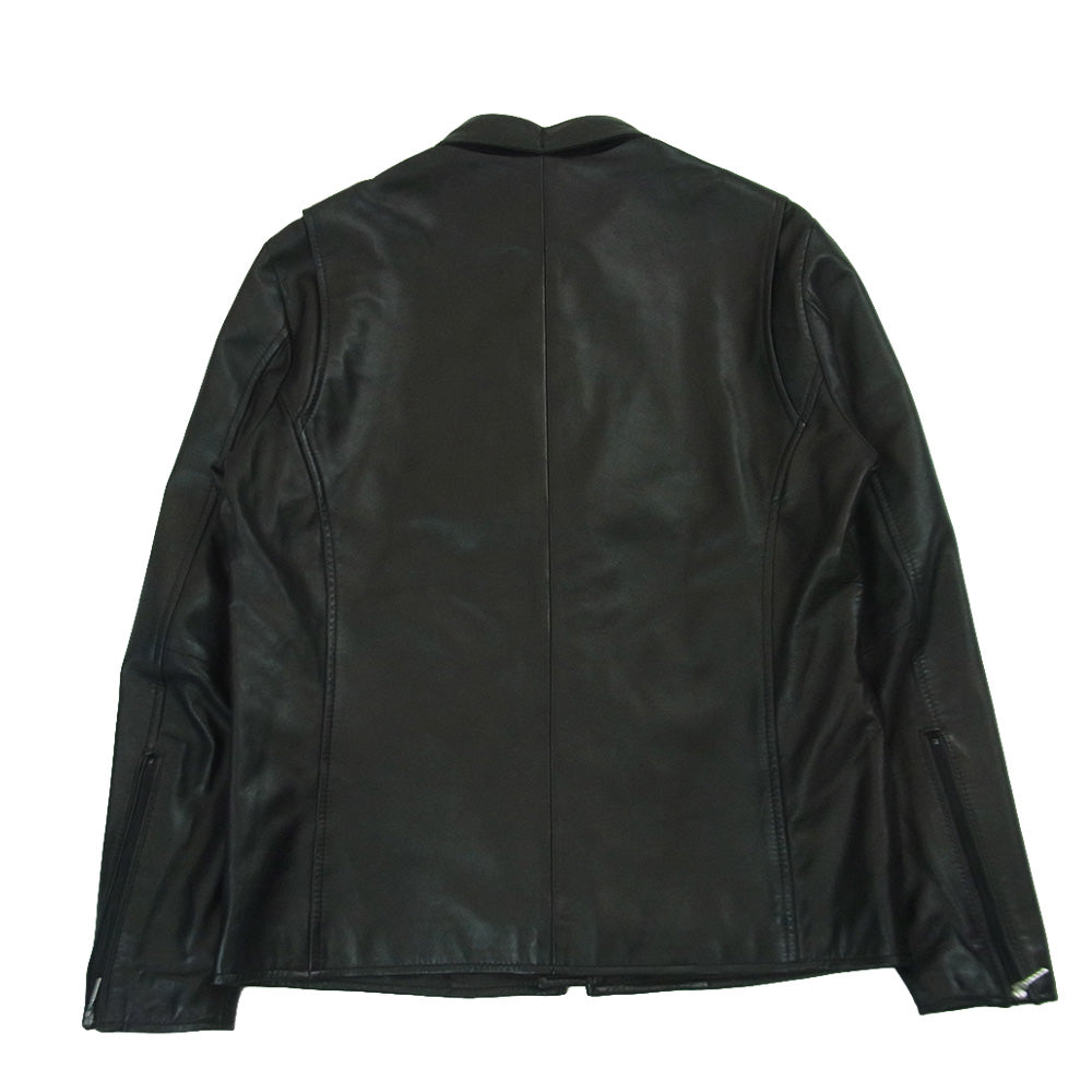 リーセンシーオブマイン アバハウス シープ レザー シングル ライダース ジャケット ブラック系 46【中古】