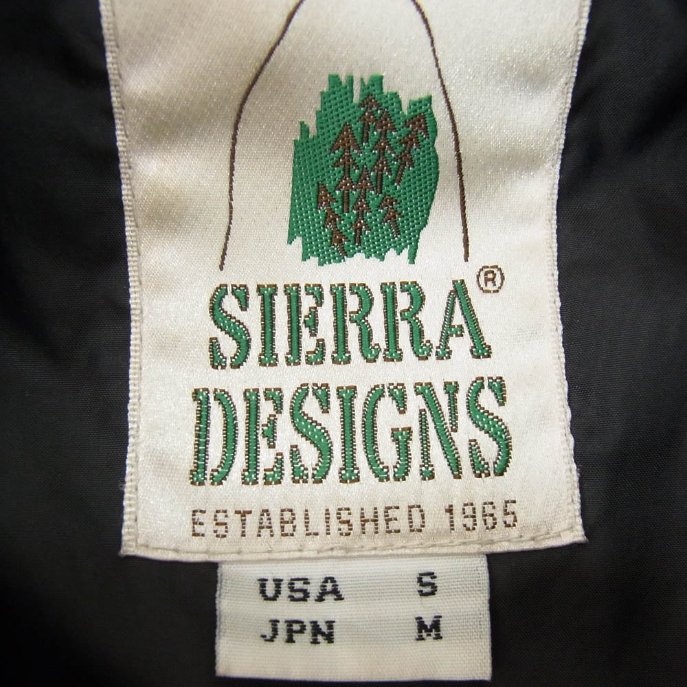 SIERRA DESIGNS シエラデザイン 60/40クロス フーディー 無地 ダウンジャケット ブラック系 M【中古】