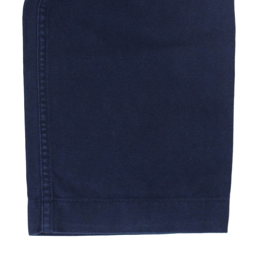 Nigel Cabourn ナイジェルケーボン 8011150000 FOUR PLEAT PANT ダック地 2タック パンツ ネイビー系 32【中古】