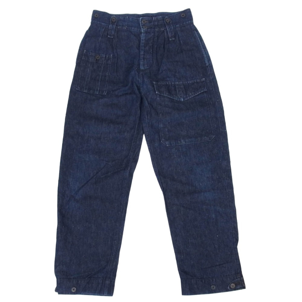Nigel Cabourn ナイジェルケーボン 8010-15-0400 BRITISH ARMY PANT DENIM ブリティッシュアーミーパンツ コットンリネンデニム インディゴブルー系 30【中古】